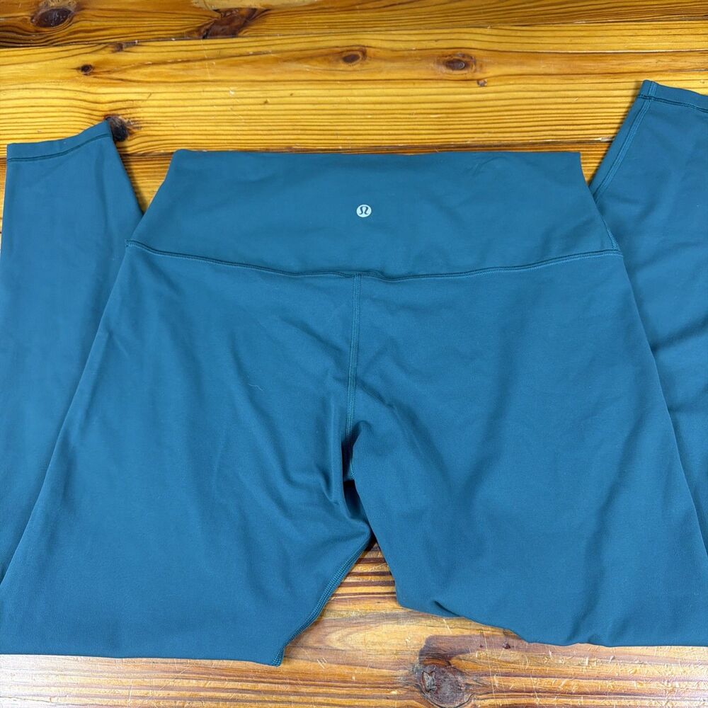 Lululemon Women Align Pant 28” Nulu LW5DITS Green Size 14